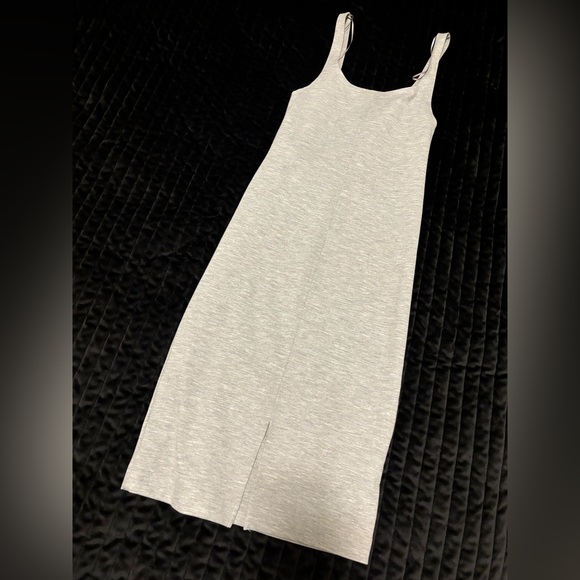 Midi grey stretch dress - Picture 4 of 4
